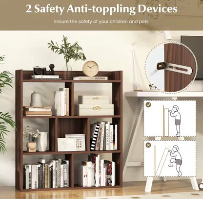 7 cubes open book shelf