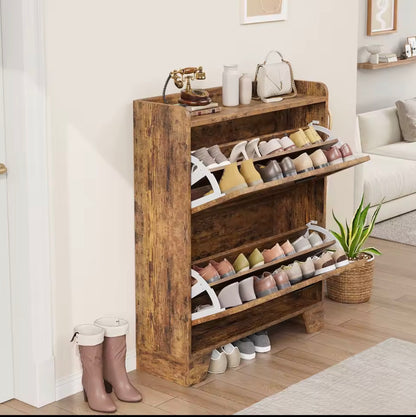 Space saving shoe shelf